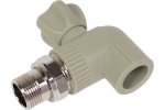 Tebo 031060214 C--TB-Gr Шаровой кран для радиаторов угловой 1v 25x3/4" (серый цв.)