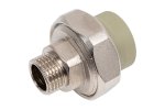 Tebo 016020917 TR-TB-Gr Муфта комб. разъемная нар.р. 25x1/2" (серый цв.)