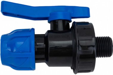 Фотография товара 'Tebo T-ПНД.Кш.5.20-12.CN CN-TB ПНД Кран шаровой разъемный 20 x 1/2" нар. резьба'