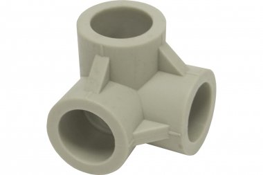 Фотография товара 'Tebo 031040801 C--TB-Gr Тройник двухплоскостной 20 (серый цв.)'