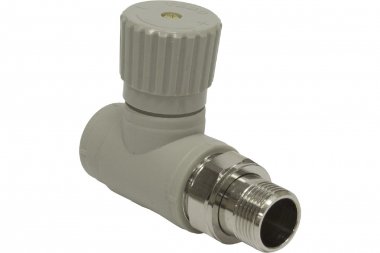 Фотография товара 'Tebo 031060401 C--TB-Gr Вентиль для радиаторов прямой 1v 20x1/2" (серый цв.)'