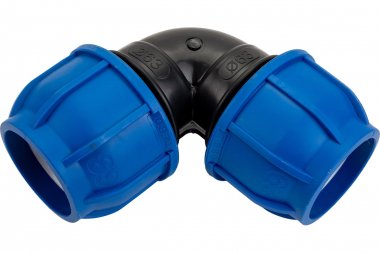 Фотография товара 'Tebo T-ПНД.О.0.63-63.CN CN-TB ПНД Отвод разъёмный 63 x 63'