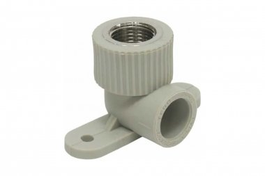 Фотография товара 'Tebo 031033802 C--TB-Gr Угольник комб. вн.р. 20x1/2" с креплением (серый цв.)'