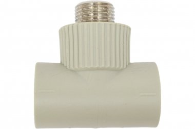 Фотография товара 'Tebo 031040505 C--TB-Gr Тройник комб. нар.р. 25x1/2" (серый цв.)'