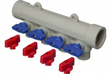 Фотография товара 'Tebo 031091263 C--TB-Gr Коллектор 32x20x4 вых. универсальный (серый цв.)'