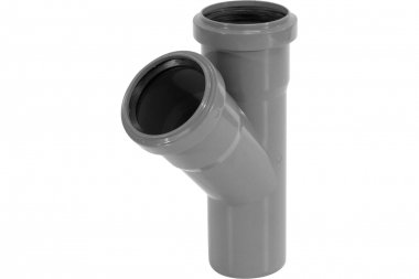 Фотография товара 'Tebo 013020410 RU-TB ПП Тройник канализационный 40-40 45 град.'
