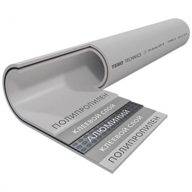 Фотография товара 'Tebo 031010702 R--MP-Gr Труба 20 SDR6 (центр. арм.) (серый цв.)'