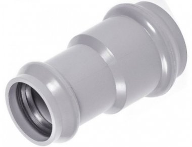 Фотография товара 'Tebo НП-пдр 225-160 RU-ХК ПВХ Патрубок переходной напорный двухраструбный 225х160 с кольцом'