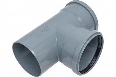 Фотография товара 'Tebo 013020430 RU-TB ПП Тройник канализационный 110-110 87,5 град.'