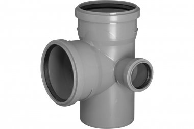 Фотография товара 'Tebo 013020646 RU-TB ПП Крестовина канализ.2-хпл. правая 110-110-50 87,5 град.'