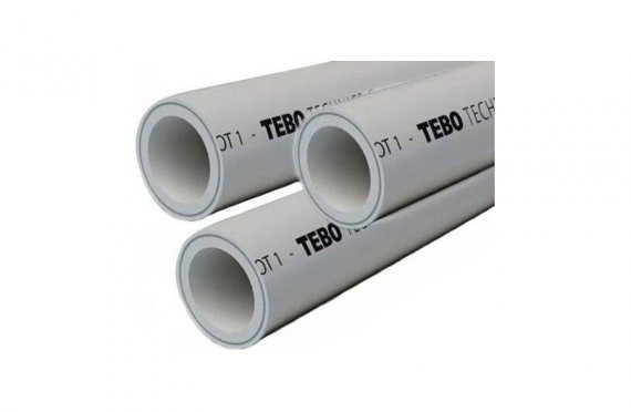 Фотография товара 'Tebo 016010609 TR-MP-Gr Труба 90 PN20 (центр. арм.) (серый цв.)'