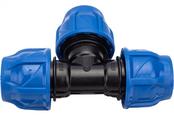 Фотография товара 'Tebo T-ПНД.Тр.0.20-20-20.CN CN-TB ПНД Тройник разъёмный 20 x 20 x 20'