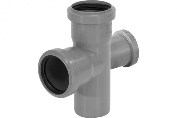 Фотография товара 'Tebo 013020535 RU-TB ПП Крестовина канализац. 50-50-50 87,5 град.'