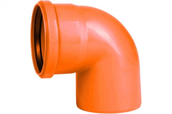 Фотография товара 'Tebo 041030105 RU-TB ПП Отвод канализационный наружн. 110 87 град'