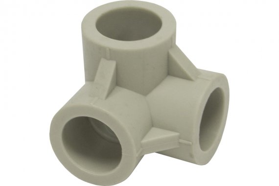 Фотография товара 'Tebo 031040801 C--TB-Gr Тройник двухплоскостной 20 (серый цв.)'