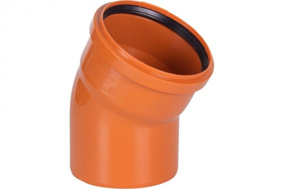 Фотография товара 'Tebo 041030102 RU-TB ПП Отвод канализационный наружн. 110 30 град'