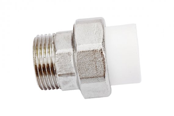 Фотография товара 'Tebo 015022104 TR-TB Муфта комб. разъемная нар.р.(американка) 20x1" O-ring'