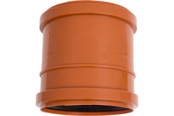 Фотография товара 'Tebo 041020202 RU-TB ПП Муфта соединительная наружн. 160 (рыжая)'
