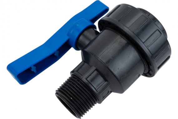 Фотография товара 'Tebo BFM101000 TR-TB ПНД Кран шаровой разъемный вн./нар. 1"'