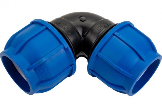 Фотография товара 'Tebo T-ПНД.О.0.63-63.CN CN-TB ПНД Отвод разъёмный 63 x 63'