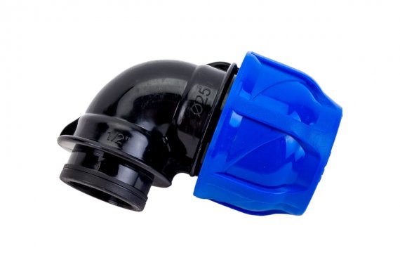 Фотография товара 'Tebo T-ПНД.О.4.25-12.CN CN-TB ПНД Отвод разъемный вн. резьба 25 x 1/2"'