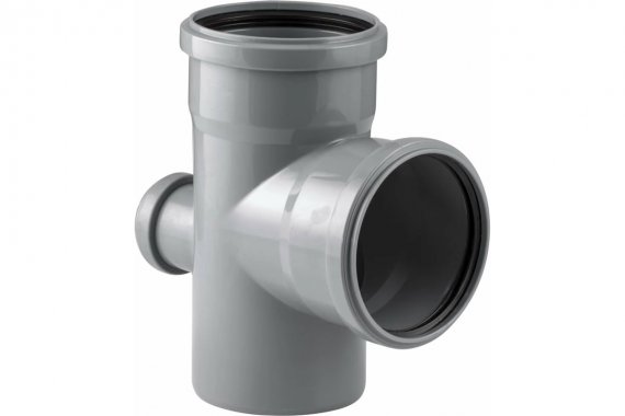 Фотография товара 'Tebo 013020545 RU-TB ПП Крестовина канализац. 110-110- 50 87,5 град.'