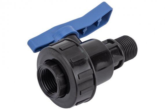 Фотография товара 'Tebo 017032201 CN-TB ПНД Кран шаровой разъемный вн./нар. 1/2"'