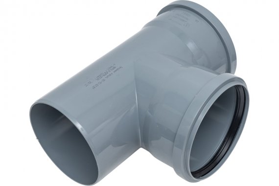 Фотография товара 'Tebo 013020430 RU-TB ПП Тройник канализационный 110-110 87,5 град.'