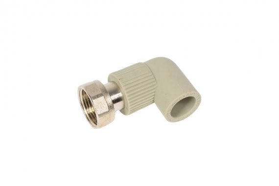 Фотография товара 'Tebo 031031005 C--TB-Gr Угольник с накидной гайкой 1v 25x3/4" (серый цв.)'